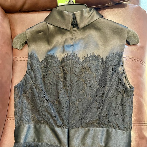 NWT Kate Spade Lace dress Aline sleeveless Floral Black On pointe pattern Size:4 - Picture 7 of 16